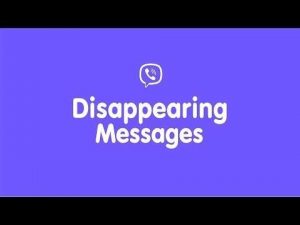 Viber: The self-destructive messages came