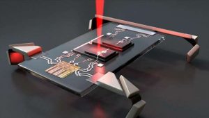 Tiny robots electronically controlled by laser